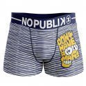 Boxer Homme BART STRIPES Bleu et Blanc