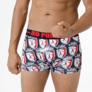 NO PUBLIK Boxer Homme Microfibre SPARKLINGVICTORY Noir Rouge LOSC