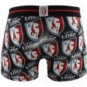 NO PUBLIK Boxer Homme Microfibre SPARKLING VICTORY Noir Rouge LOSC