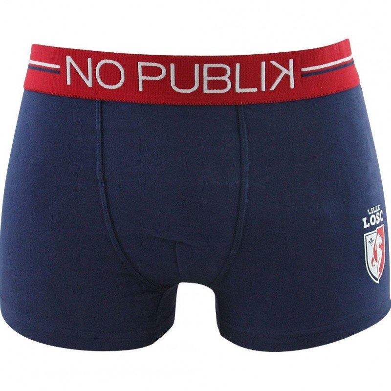 NO PUBLIK Boxer Homme Coton PLAIN Marine LOSC