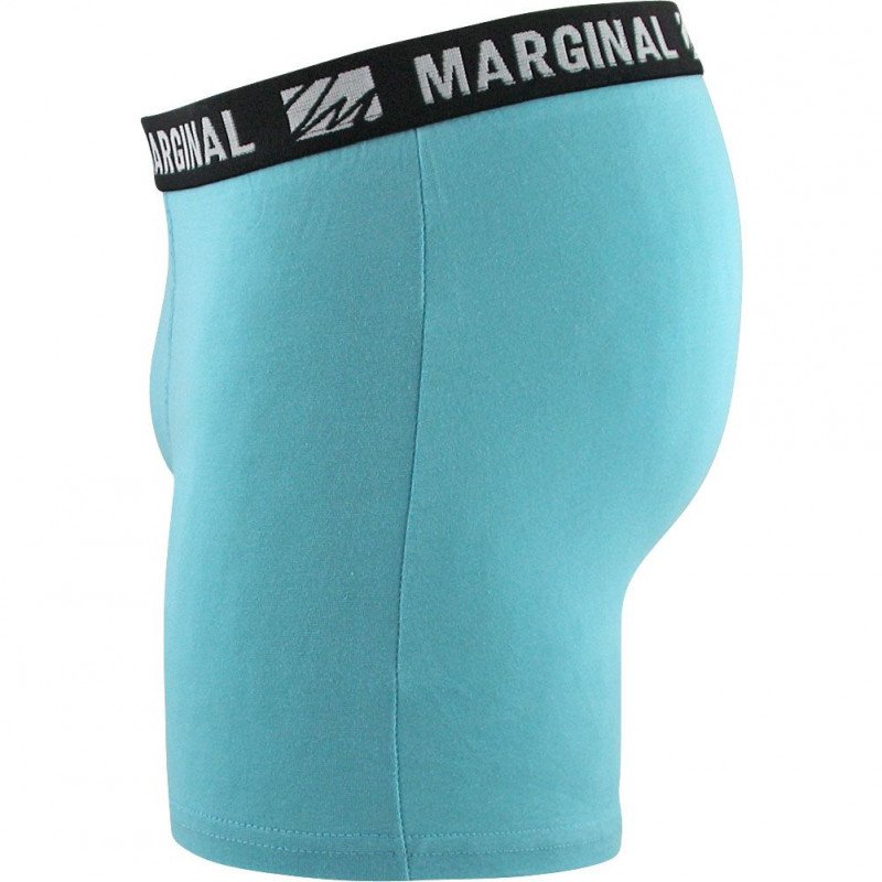 MARGINAL Boxer Homme Coton FIRST Cyan