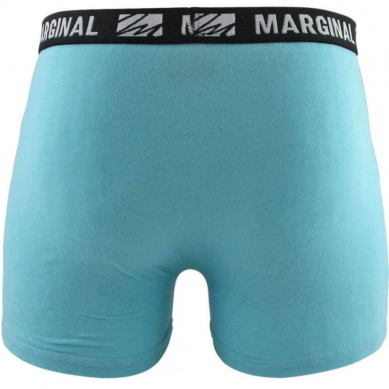 MARGINAL Boxer Homme Coton FIRST Cyan