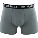 MARGINAL Boxer Homme Coton FIRST Gris