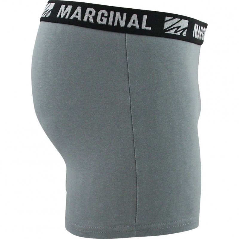 MARGINAL Boxer Homme Coton FIRST Gris