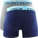 FREEGUN Lot de 2 Boxers Homme Coton BCX2ASS13 Souris Marine