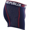 NO PUBLIK Boxer Homme Microcoton MESH Marine Rouge