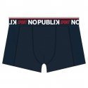 NO PUBLIK Boxer Homme Microcoton MESH Marine Rouge