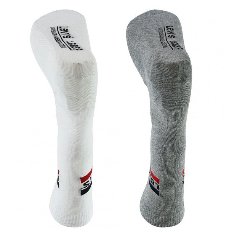 LOT DE 2 Chaussettes Chaussettes Homme SPRTSWR Gris et Blanc