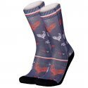 PULL IN Chaussettes Mixte Coton COCO ET RICO Bleu Blanc Rouge