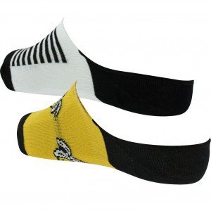 PULL IN 2 paires de Socquettes Mixte Coton BANANA Noir Jaune
