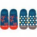 LOT DE 2 Socquettes Chaussettes Mixte ÉCREVISSE Rouge et Marine