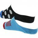 PULL IN 2 paires de Socquettes Mixte Coton POP Turquoise Noir