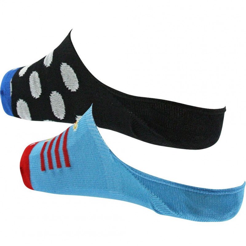 PULL IN 2 paires de Socquettes Mixte Coton POP Turquoise Noir