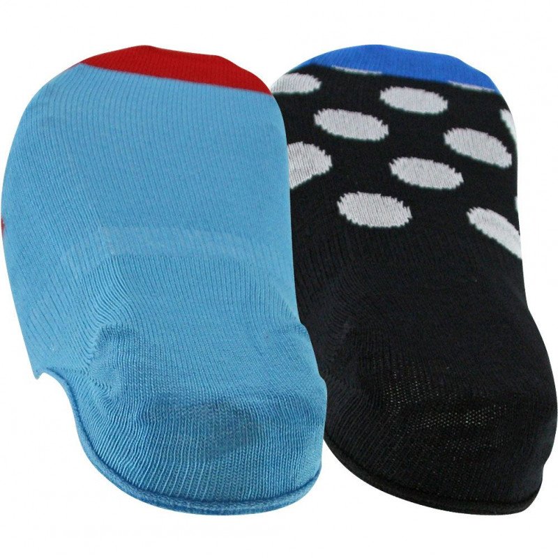 PULL IN 2 paires de Socquettes Mixte Coton POP Turquoise Noir