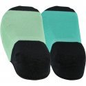 LOT DE 2 Socquettes Chaussettes Mixte TOUCAN Vert et Cyan