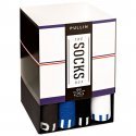 PULL IN Lot de 4 paires de Chaussettes Mixte Coton PACK33 Blanc Noir Bleu Anthracite