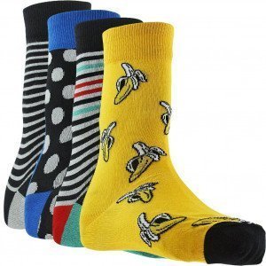 PULL IN 4 paires de Chaussettes Mixte Coton PACK34 Noir Jaune