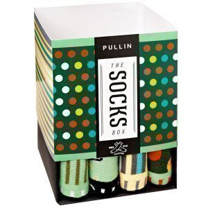 PULL IN 4 paires Chaussettes Mixte Coton PACK36 Vert Jaune Rouge