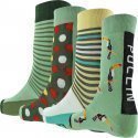 LOT DE 4 Chaussettes Chaussettes Mixte PACK36 Vert et Jaune