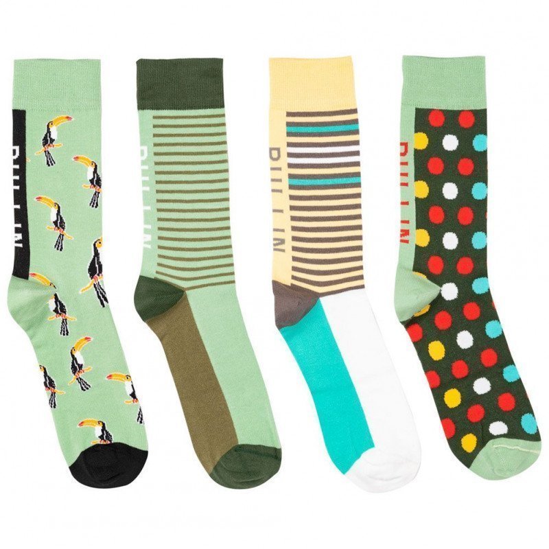 LOT DE 4 Chaussettes Chaussettes Mixte PACK36 Vert et Jaune