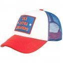 PULL IN Casquette Homme Microfibre TRUCKSEX Bleu Blanc Rouge