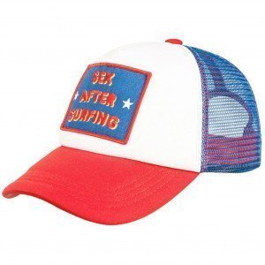 PULL IN Casquette Homme Microfibre TRUCKSEX Bleu Blanc Rouge