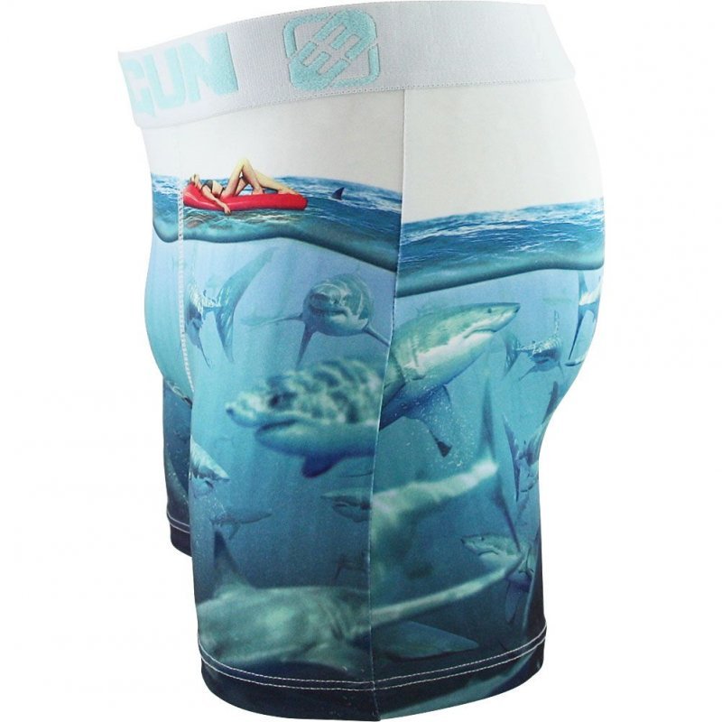 Boxer Homme LOL Blanc et Bleu