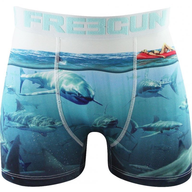 Boxer Homme LOL Blanc et Bleu