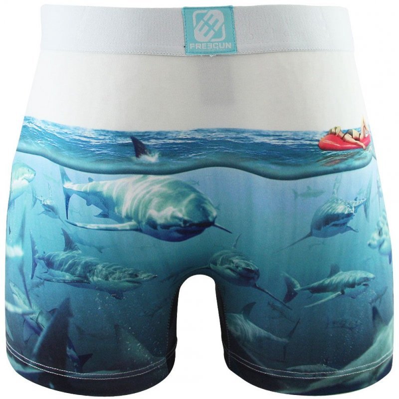 Boxer Homme LOL Blanc et Bleu