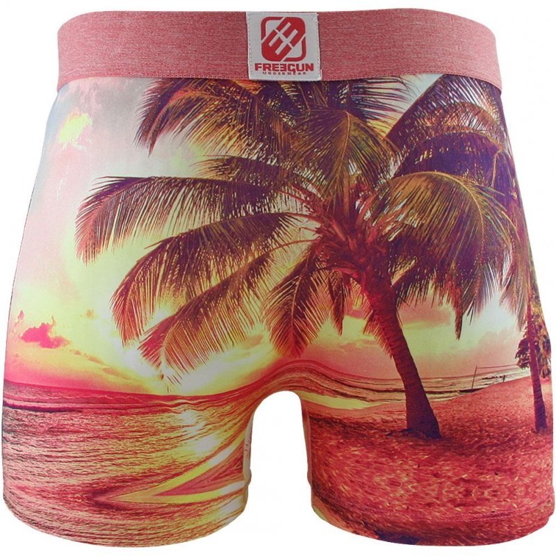 Boxer Homme PAL Rose et Jaune