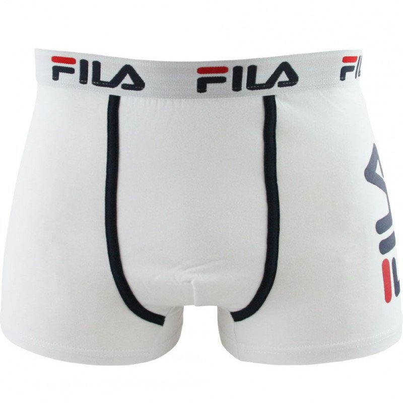 FILA Boxer Homme Coton CUISSE Blanc