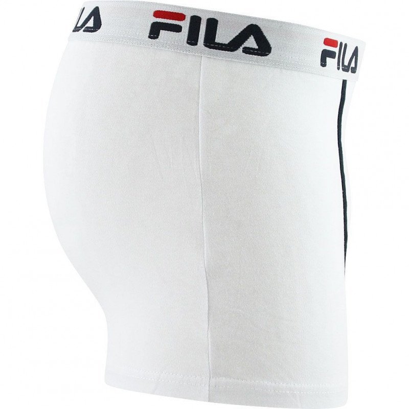 FILA Boxer Homme Coton CUISSE Blanc