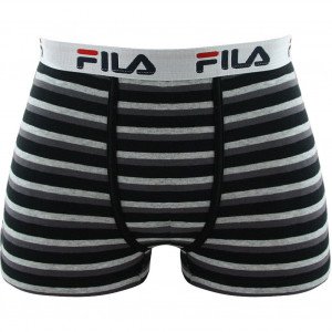 FILA Boxer Homme Coton RAY Gris Noir