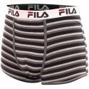 FILA Boxer Homme Coton RAY Gris Noir