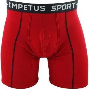 IMPETUS Boxer Long Homme Microfibre SPORT Rouge