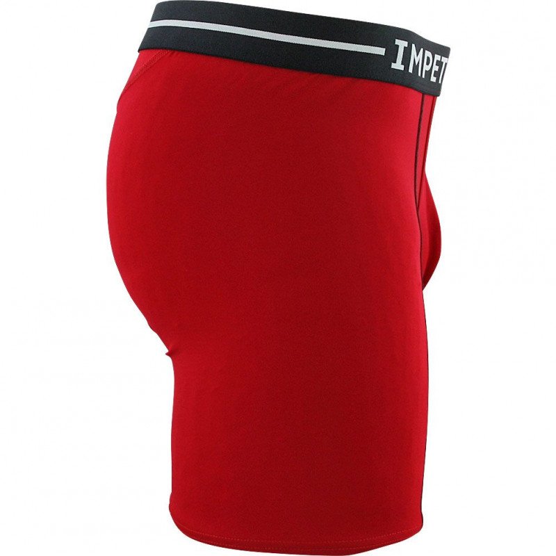 IMPETUS Boxer Long Homme Microfibre SPORT Rouge