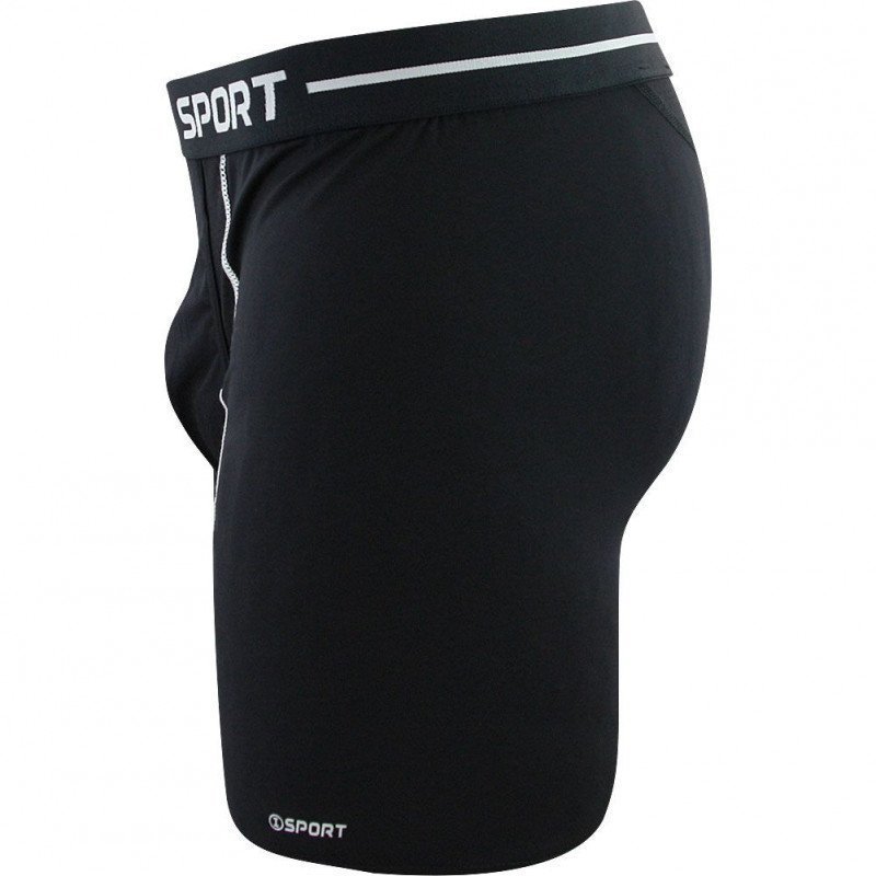 IMPETUS Boxer Long Homme Microfibre SPORT Noir