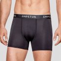 IMPETUS Boxer Homme Microfibre recyclée VOYAGER Noir