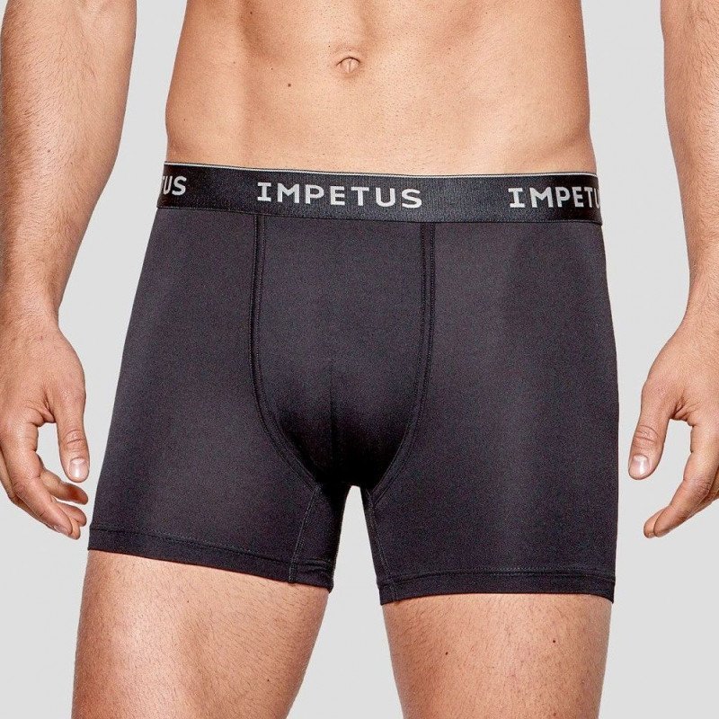 IMPETUS Boxer Homme Microfibre recyclée VOYAGER Noir