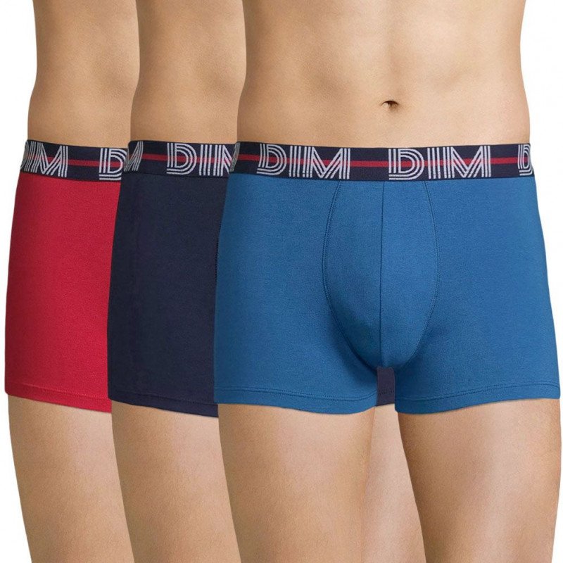 LOT DE 3 Boxer Sous-vêtements Homme POWERFULL Bleu et Cobalt