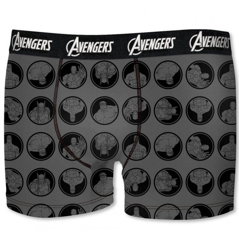 Boxer Garçon BCASS1 Gris et Anthracite