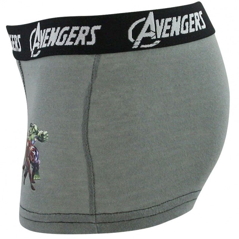 MARVEL Boxer Garçon Coton BCASS2 Gris