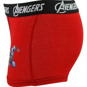 MARVEL Boxer Garçon Coton BCASS2 Rouge