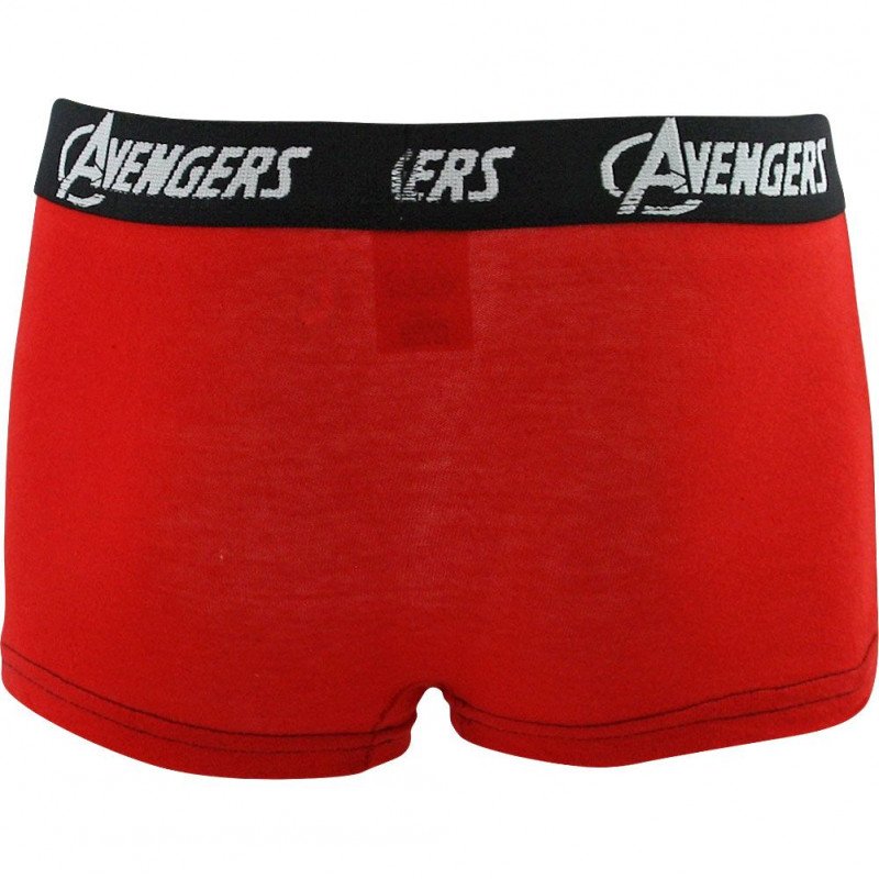 MARVEL Boxer Garçon Coton BCASS2 Rouge