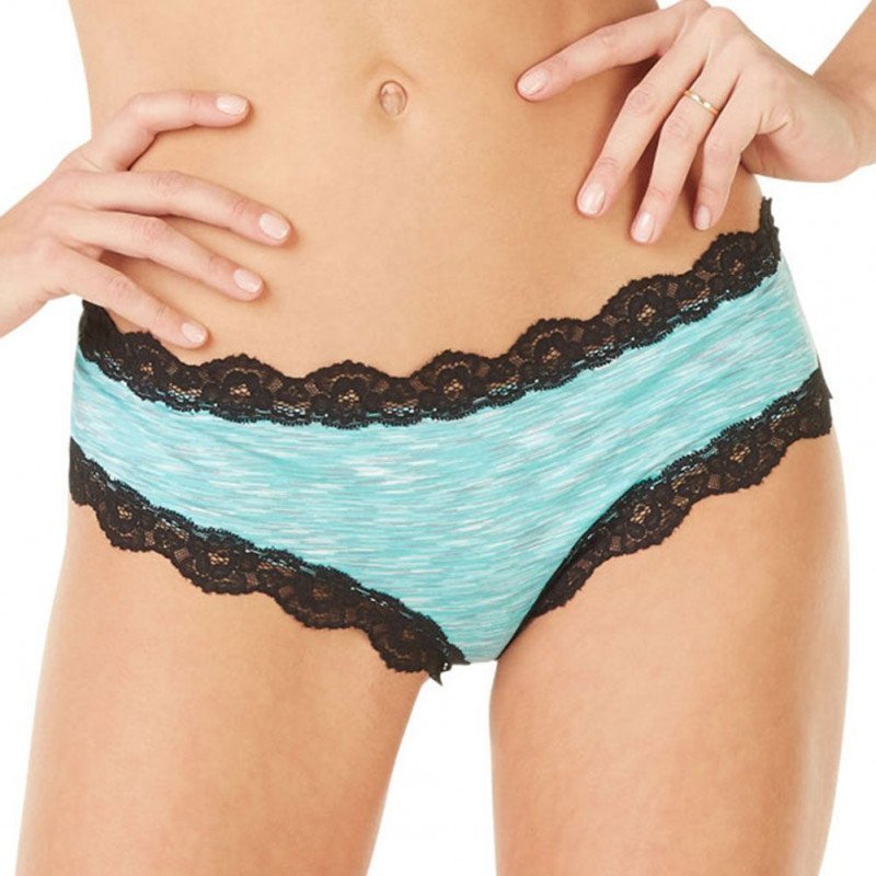 SWEETIZ Shorty Femme Dentelle TGASS1 Bleu Noir