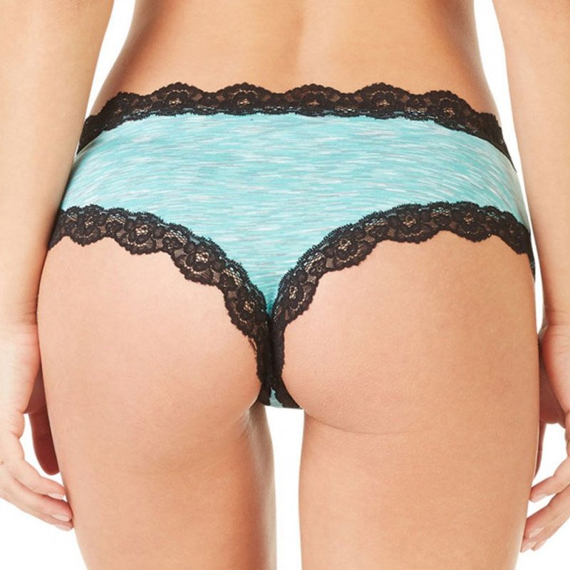 SWEETIZ Shorty Femme Dentelle TGASS1 Bleu Noir