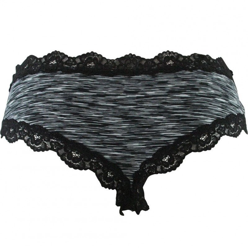 SWEETIZ Shorty Femme Dentelle TGASS1 Noir Gris