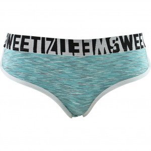 SWEETIZ Shorty Femme Microfibre BB1ASS1 Bleu Blanc