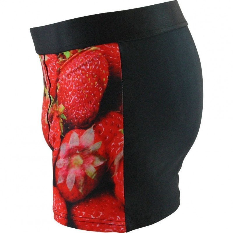 Boxer Homme FRAISE Rouge et Noir