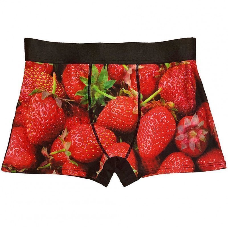 Boxer Homme FRAISE Rouge et Noir